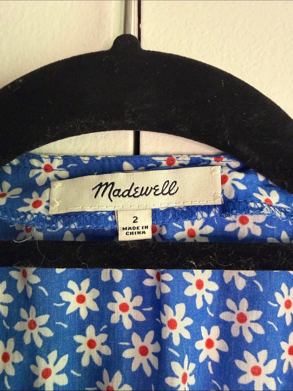 Madewell Blue Daisy-Print Sleeveless V-Neck Camisole - Picture 2 of 7